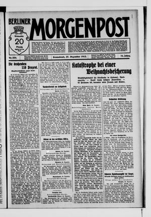 Berliner Morgenpost vom 27.12.1913