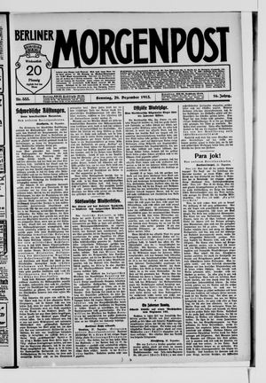 Berliner Morgenpost vom 28.12.1913