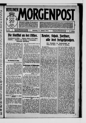 Berliner Morgenpost on Jan 11, 1914