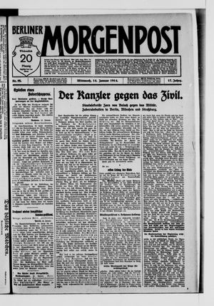 Berliner Morgenpost vom 14.01.1914