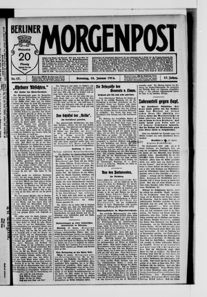 Berliner Morgenpost on Jan 18, 1914