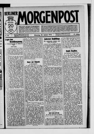 Berliner Morgenpost on Jan 20, 1914
