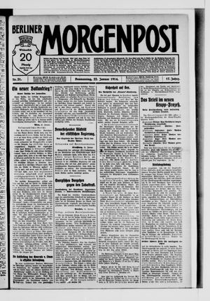 Berliner Morgenpost vom 22.01.1914