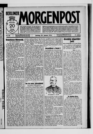 Berliner Morgenpost vom 23.01.1914