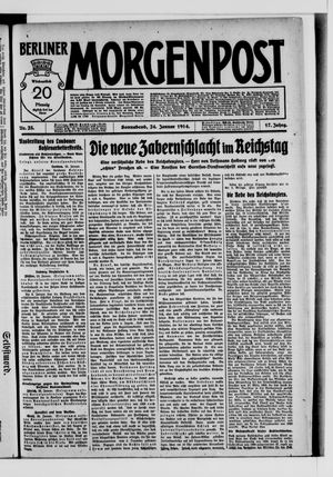 Berliner Morgenpost vom 24.01.1914