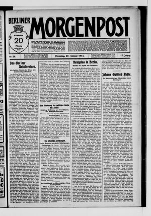 Berliner Morgenpost vom 27.01.1914