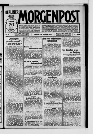 Berliner Morgenpost on Feb 10, 1914