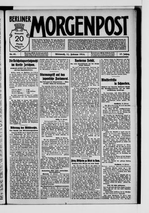 Berliner Morgenpost vom 11.02.1914