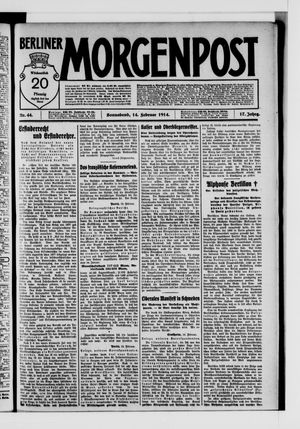 Berliner Morgenpost on Feb 14, 1914