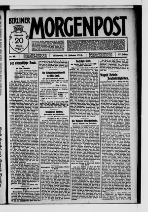 Berliner Morgenpost vom 18.02.1914