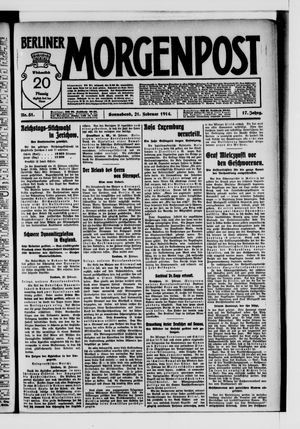 Berliner Morgenpost vom 21.02.1914
