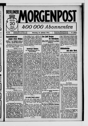 Berliner Morgenpost vom 24.02.1914