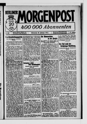 Berliner Morgenpost vom 25.02.1914