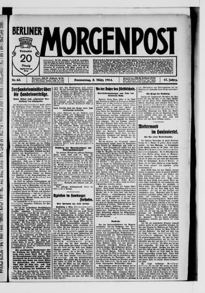 Berliner Morgenpost on Mar 5, 1914