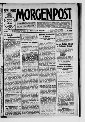 Berliner Morgenpost vom 11.03.1914