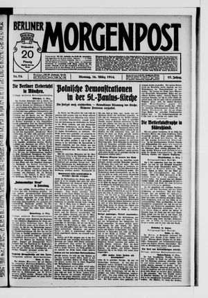Berliner Morgenpost on Mar 16, 1914