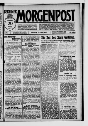 Berliner Morgenpost vom 18.03.1914