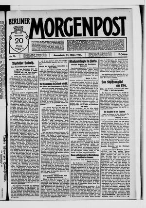 Berliner Morgenpost vom 21.03.1914