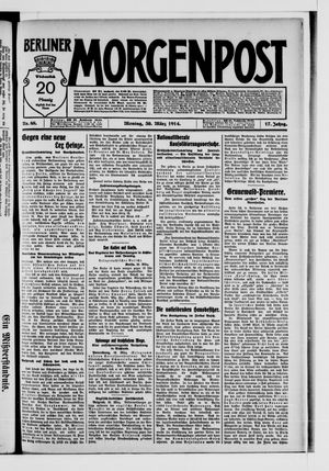 Berliner Morgenpost vom 30.03.1914