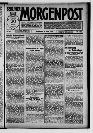 Berliner Morgenpost on Apr 4, 1914