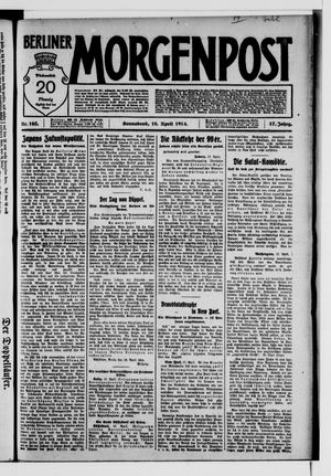 Berliner Morgenpost on Apr 18, 1914