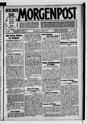 Berliner Morgenpost on Apr 20, 1914