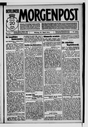Berliner Morgenpost vom 27.04.1914