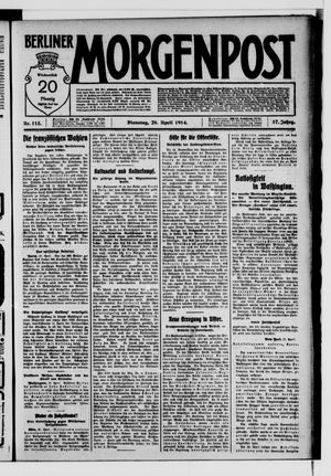Berliner Morgenpost on Apr 28, 1914