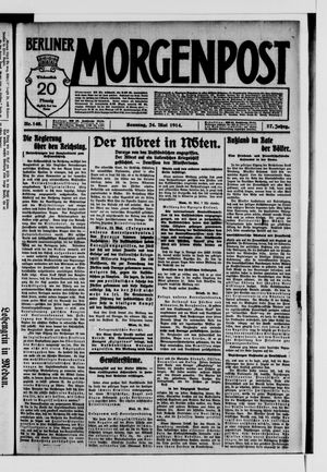Berliner Morgenpost vom 24.05.1914