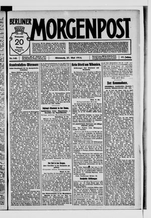 Berliner Morgenpost vom 27.05.1914