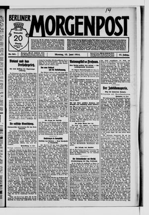 Berliner Morgenpost vom 15.06.1914