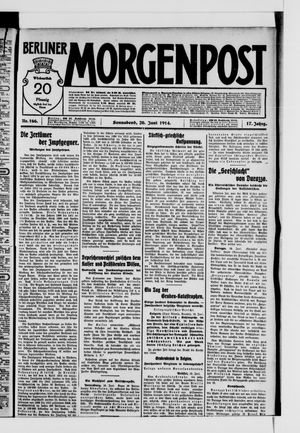 Berliner Morgenpost vom 20.06.1914