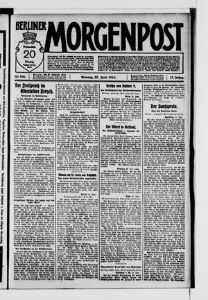 Berliner Morgenpost vom 22.06.1914