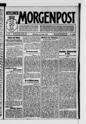 Berliner Morgenpost vom 24.06.1914