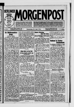 Berliner Morgenpost vom 25.06.1914