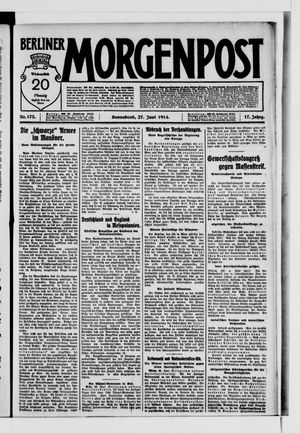 Berliner Morgenpost vom 27.06.1914