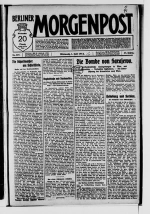Berliner Morgenpost vom 01.07.1914