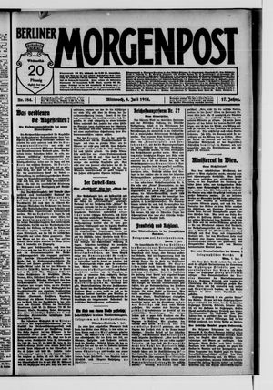 Berliner Morgenpost vom 08.07.1914