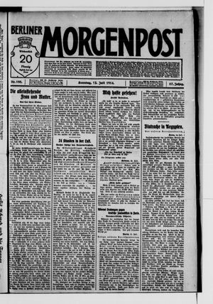 Berliner Morgenpost vom 12.07.1914