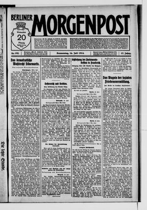 Berliner Morgenpost vom 16.07.1914