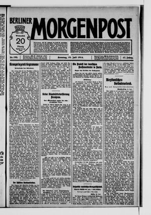 Berliner Morgenpost vom 19.07.1914