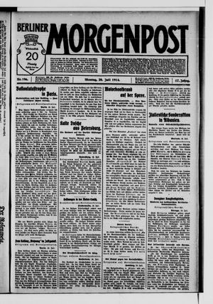 Berliner Morgenpost vom 20.07.1914