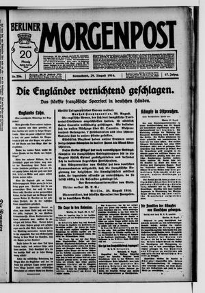 Berliner Morgenpost vom 29.08.1914