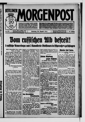 Berliner Morgenpost vom 30.08.1914
