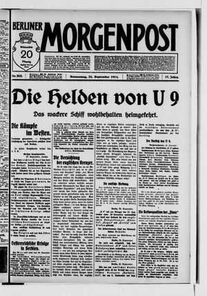 Berliner Morgenpost vom 24.09.1914