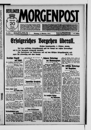 Berliner Morgenpost vom 05.10.1914
