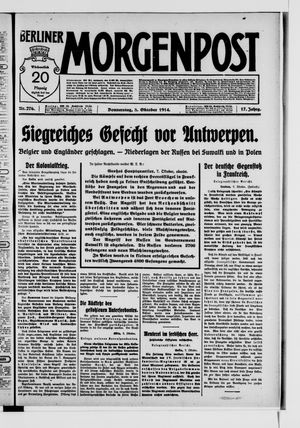 Berliner Morgenpost vom 08.10.1914