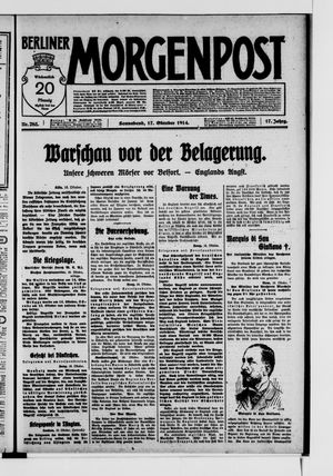 Berliner Morgenpost vom 17.10.1914