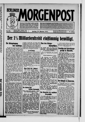 Berliner Morgenpost on Oct 23, 1914