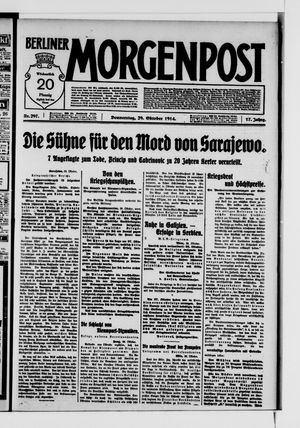 Berliner Morgenpost vom 29.10.1914